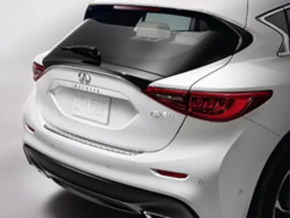 Infiniti QX30 17-19 chrome rear bumper trim