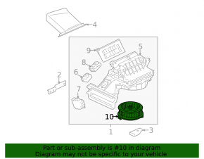 Mitsubishi Galant 04-05 heater fan motor