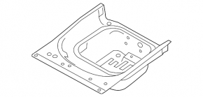 Trunk trough Jaguar F-Pace X761 17-18