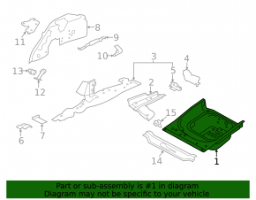 Trunk trough Jaguar F-Pace X761 17-18