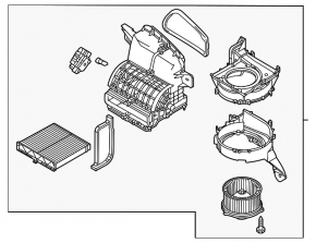 Mazda CX-50 23-25 auto heater and ventilation assembly