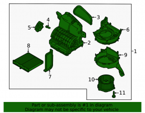 Mazda CX-50 23-25 auto heater and ventilation assembly