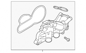 Thermostat housing for VW Jetta 11-18 USA 1.4T