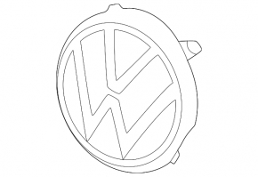 Volkswagen ID.4 21-25 grille emblem for the camera