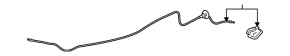 Chevrolet Camaro 16- Hood Lock Release Cable Assembly - With Handle