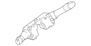 Nissan Rogue Sport 17-19 steering column switches without auto light and fog lights