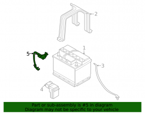 Negative terminal of Kia Sorento 21-24 HEV, PHEV battery with sensor