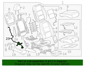13-19 Buick Encore Passenger Seat Wiring