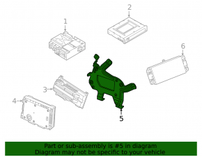Audio amplifier bracket Audi A6 C8 19-