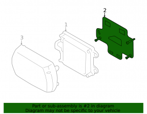 BMW X5 G05 19-25 2020-23 Radar Cruise Bracket. Adaptive Cruise, with Driving Assistant Professional, with M model, adaptive cruise, with driving assistant professional