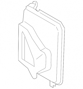 Right auxiliary radiator air duct for BMW X6 G06 24-26 M60i