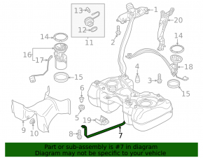 Fuel tank bracket for VW Tiguan 18-24
