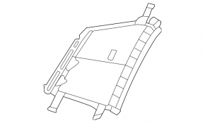 Front bumper air duct, left, Nissan Ariya 23-25