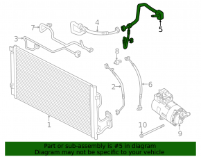 Air conditioning pipe BMW i3 18-20 for heat pump