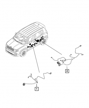 Jeep Renegade 15-23 Rear Left Door Wiring