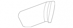 Black front right inner handle cap for Toyota Rav4 19-25