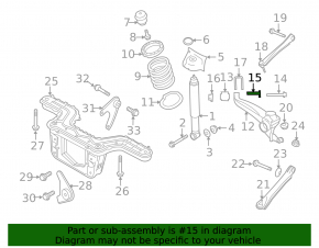 Ford Ecosport camber bolt 18-22 AWD