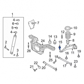 Ford Ecosport camber bolt 18-22 AWD