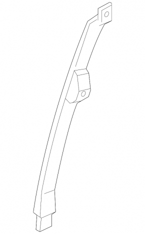 Rear right door glass guide Hyundai Elantra UD 11-16