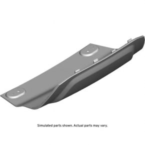 Rear bumper lip plug for towbar Chevrolet Equinox 22-24 structure