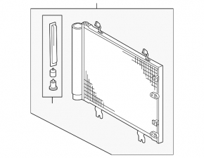 Lexus IS250 IS350 06-13 Air Conditioning Radiator Condenser