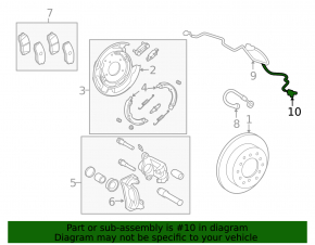 Front left ABS sensor for Toyota Sequoia 2017