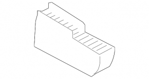 Fuse box under the dashboard right Audi A4 B8 08-16 black