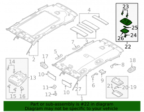 Hyundai Santa FE 19-23 black trunk light