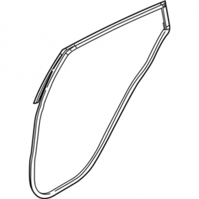 Door seal rear right Ford Fiesta 11-19 4d