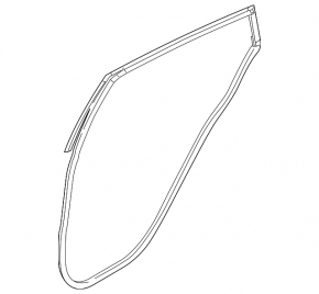 Door seal rear right Ford Fiesta 11-19 4d