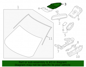 Mazda CX-50 23-25 interior mirror cover for camera, 2 pieces