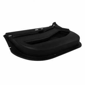 Door trim card front left Ford Explorer 16-19 rest, black leather, black leather armrest, wood trim