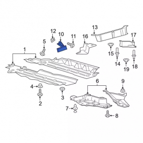 Mudguard threshold rear right Ford Edge 15-