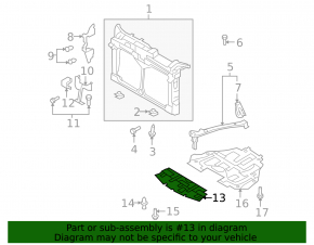 Front engine guard for Mazda6 09-10