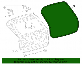 Rubber Seal Trunk Door Ford Escape MK4 20-24