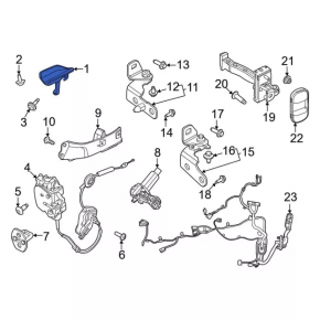Door handle outer front right Ford Mustang Mach-E 21-23