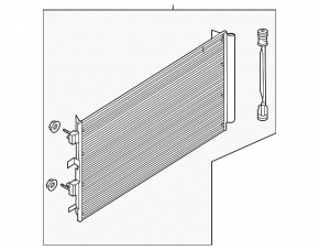 Lincoln Corsair 20-25 air conditioner condenser