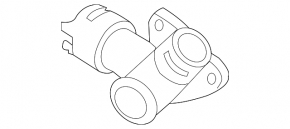 Cooling system flange VW Atlas 18- 3.6 plastic, with sensor