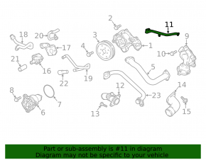 Cooling system hose for Audi Q8 19-26 3.0T MHEV