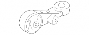 Upper right engine mount Toyota Sienna 11-14 3.5 FWD