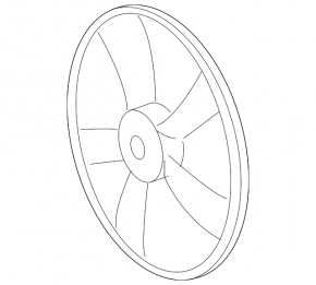 Left cooling fan impeller for Toyota RAV4 06-12