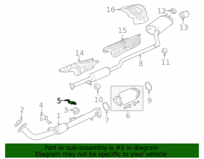 Front muffler bracket Honda Accord 13-17 2.4