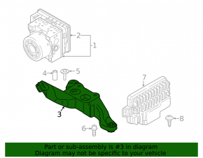 ABS Bracket ABS BMW X1 F48 16-22