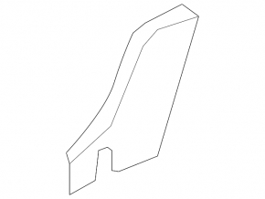 Volvo XC90 16-25 black center left seat trim, 2nd row