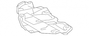 Lower right engine guard for Toyota Camry V40 10-11