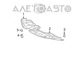 Lower right engine guard for Toyota Camry V40 10-11