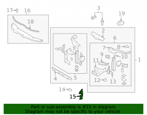 Right radiator deflector for Toyota Land Cruiser 2008-2015 (pre-restored)