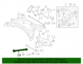 Rear left trailing arm Infiniti QX50 14-17
