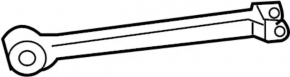 Rear left trailing arm Infiniti QX50 14-17