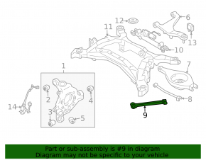 Rear left trailing arm Infiniti QX50 14-17